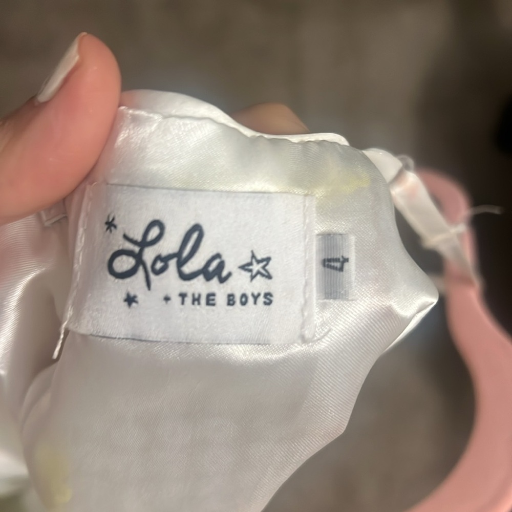 Lola + The Boys Sequin Smiley Dress - Yellow and White - Picture 4 of 4